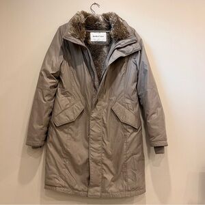 Babaton Oskar parka Ladies Size Medium Taupe colour